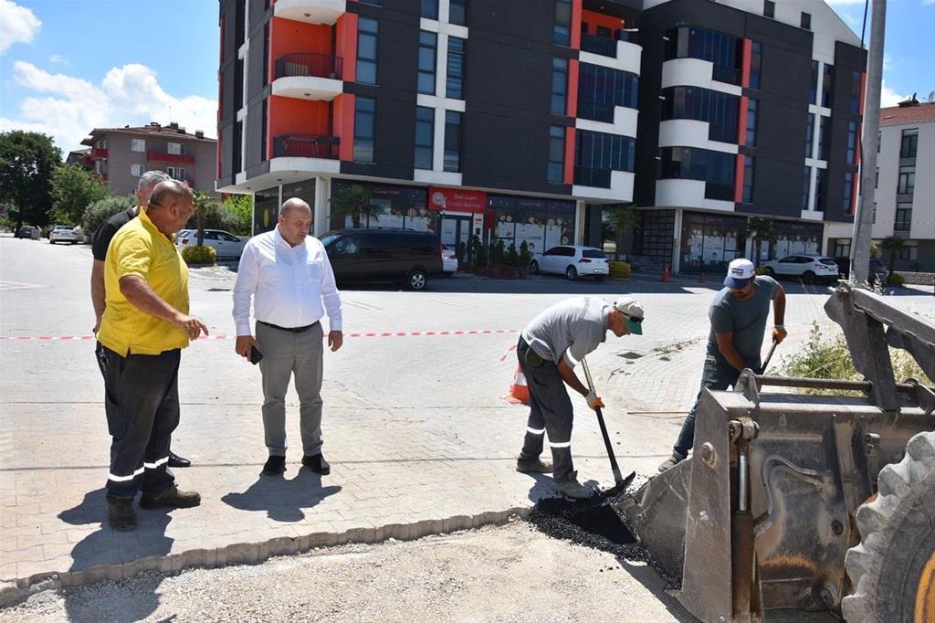 Daha güzel bir Gönen için ekiplerimiz iş başında...