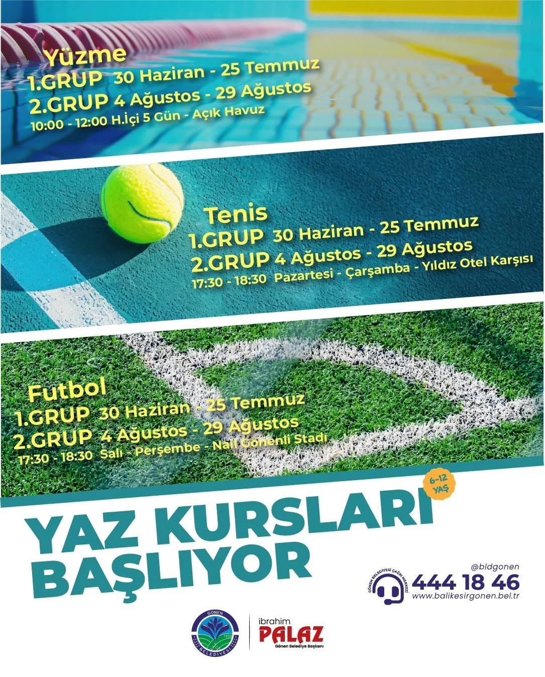 Gönen Belediyesi Yaz Spor Okulları