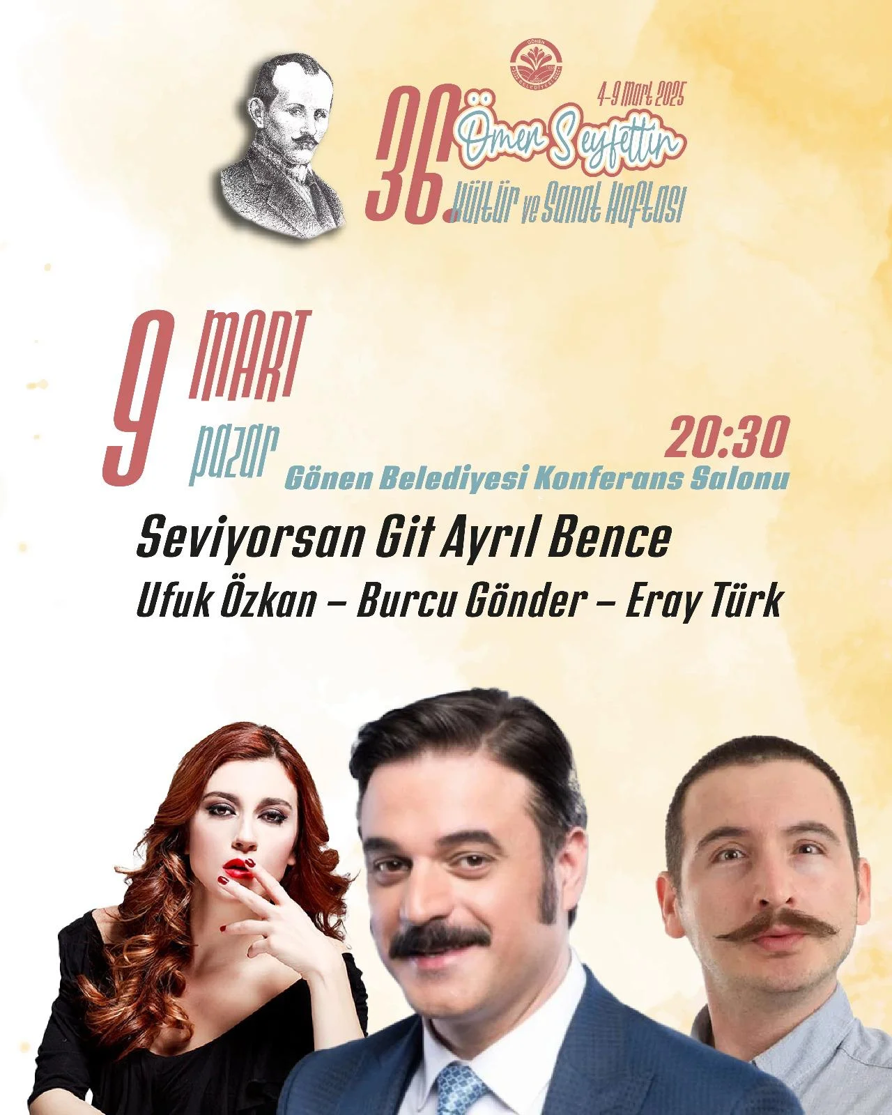 Ömer Seyfettin Kültür ve Sanat Haftası Etkinlikleri Seviyorsan Git Ayrıl Bence Tiyatro Gösterisi